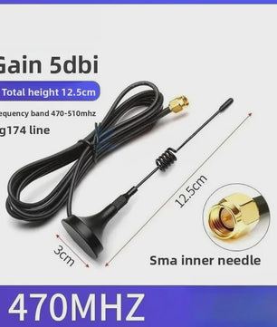 Krachtige Omnidirectionele SMA Antenne 433MHz/470MHz/315MHz met 12dBi Gain en RG174 Kabel