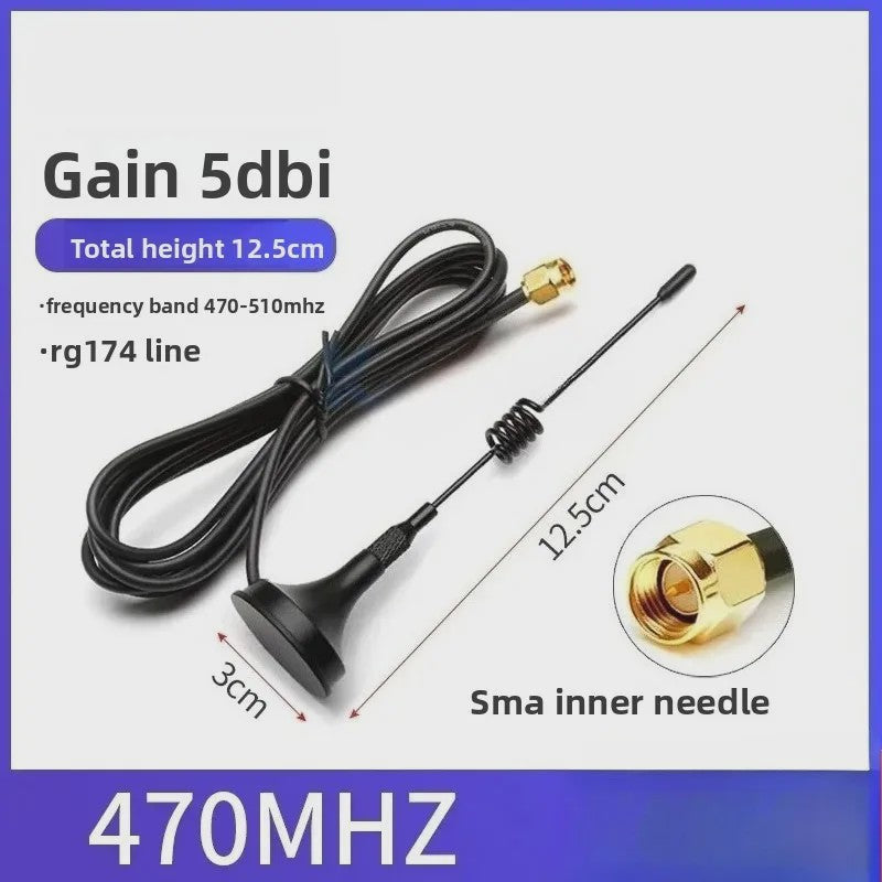 Krachtige Omnidirectionele SMA Antenne 433MHz/470MHz/315MHz met 12dBi Gain en RG174 Kabel