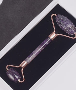 Luxe Jade Gezichtsmassage Roller & Gua Sha Set - Rose Gold