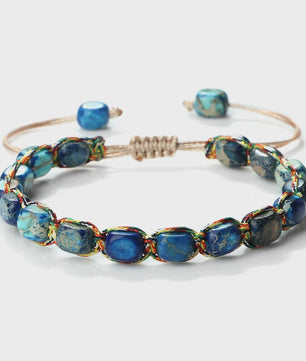 Verstelbare Emperor Stone Kralen Armband - Natuursteen Bangle voor Dames & Heren