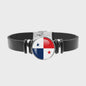 Leren Armband met Vlag van [Land] - Stijlvolle Bangle voor Dames en Heren