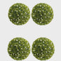 Kunst Buxusbollen met 11 Witte Bloesems - Decoratieve Tuin- en Huisdecoratie