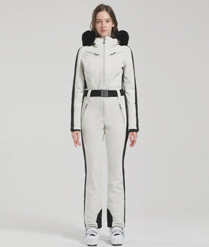 Dames Winter Ski-overall One Piece - Waterdicht, Winddicht & Warm - Outdoor Snowboard Jumpsuit