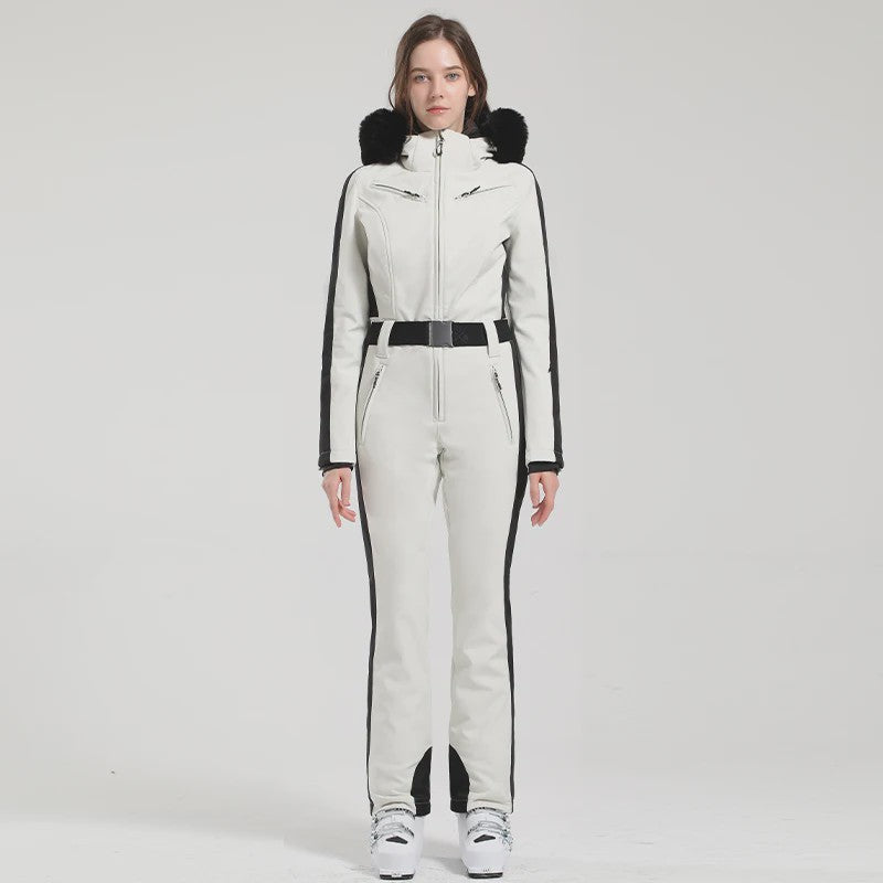 Dames Winter Ski-overall One Piece - Waterdicht, Winddicht & Warm - Outdoor Snowboard Jumpsuit