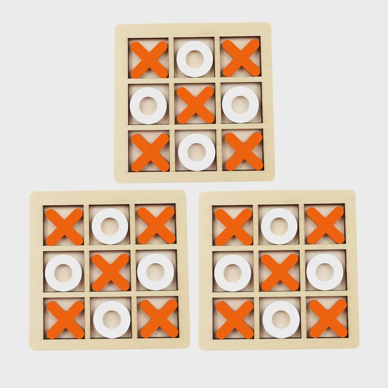 Houten Montessori Boter-kaas-en-eieren Spel: Interactieve Puzzel voor Kinderen - Educatief en Hersentrainend Speelgoed