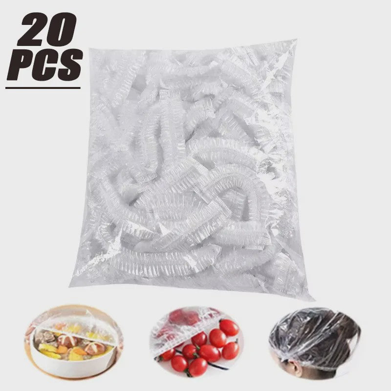 Wegwerp Voedselhoezen - Elastische Plastic Zakjes voor Beker, Kom en Keuken - Vershoud Folie (20-500 stuks)