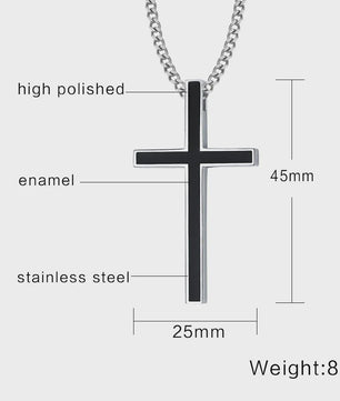 Heren RVS Kruis Ketting met Jezus Hanger - Religieuze Christelijke Sieraden