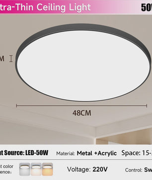 Waterdichte LED Plafondlamp Rond - 18W/30W/40W - IP54 - Badkamer, Keuken, Woonkamer