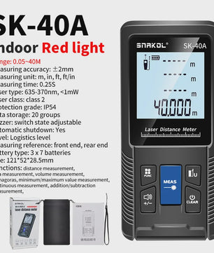 Digitale Laser Afstandsmeter 40m-120m - Precisie Meetlint met Diverse Functies