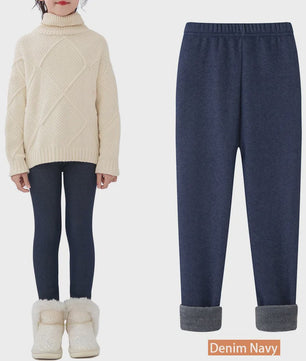 Warme Fleece Lined Leggings voor Meisjes (3-11 Jaar) - Zacht & Comfortabel