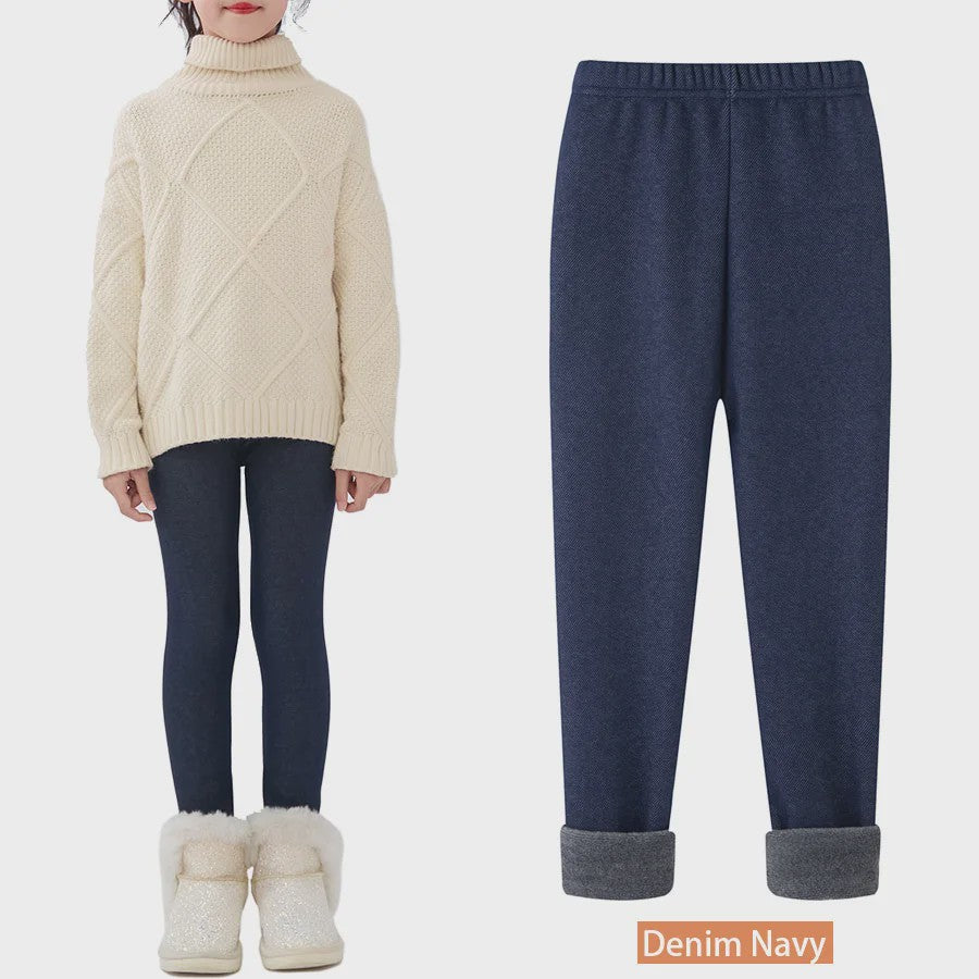 Warme Fleece Lined Leggings voor Meisjes (3-11 Jaar) - Zacht & Comfortabel
