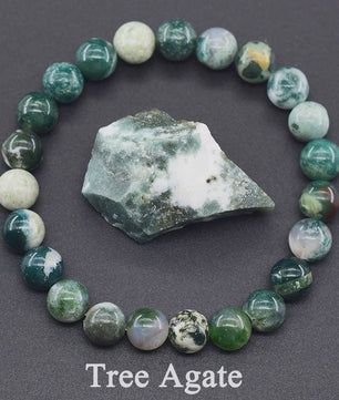 Natuurlijke Edelsteen Armband - Reiki, Blauwe Apatite, Lapis Lazuli, Amethist & Tijgeroog