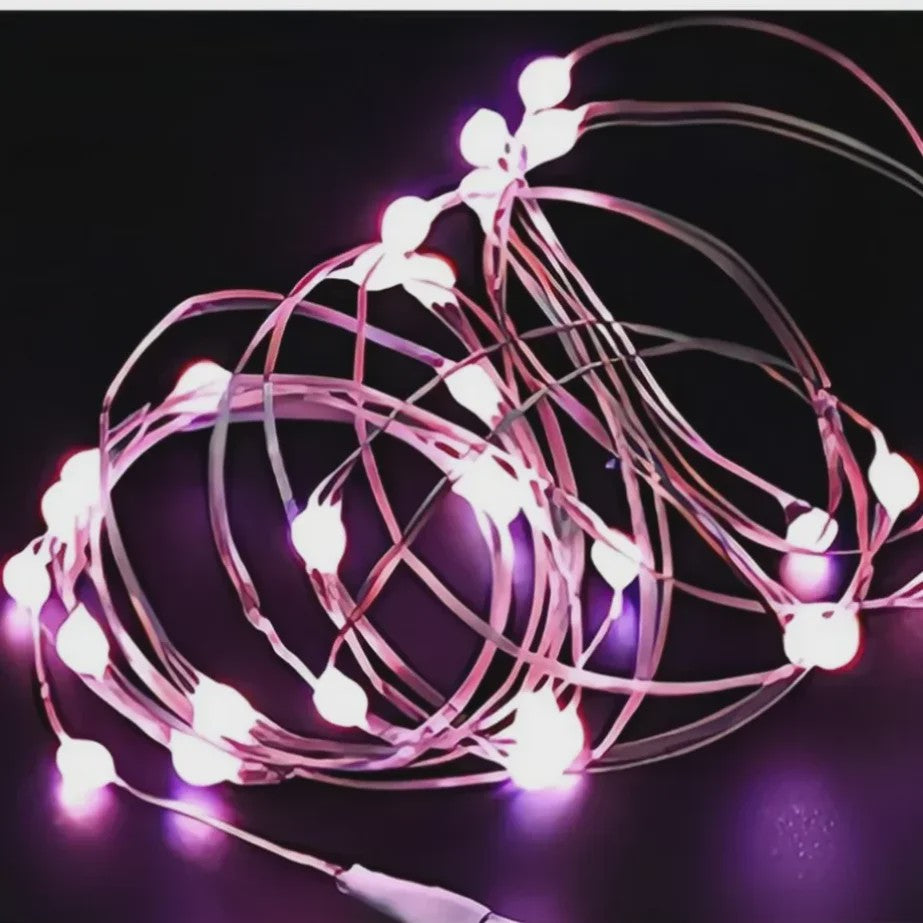 Set van 10x LED Koperdraad Lichtjes - 1m tot 5m - Sfeerverlichting voor Feest, Bruiloft, Kerst & Decoratie