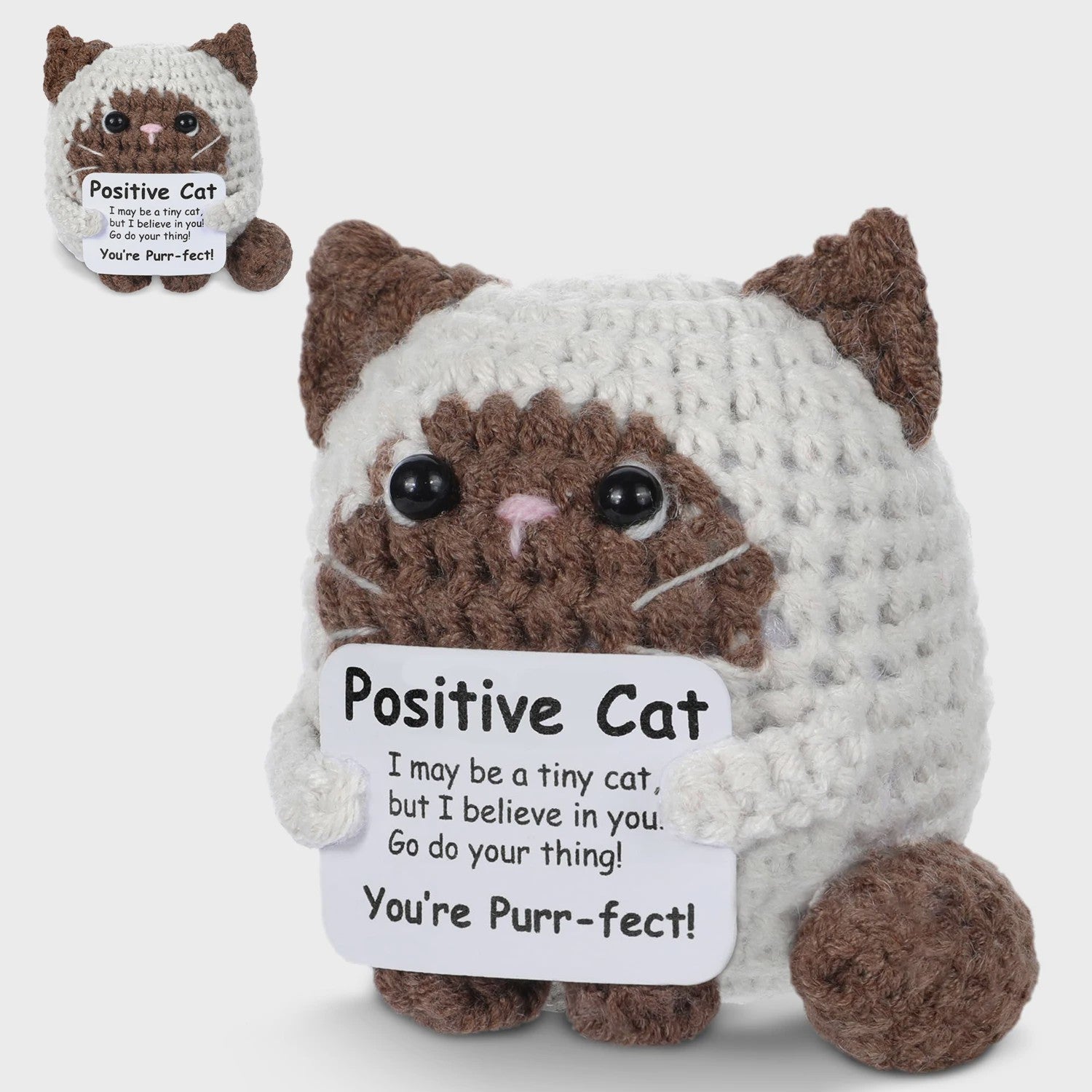 Schattige Gehaakte Bij - Motiverende Decoratie & Positieve Energie Cadeau