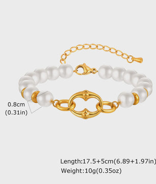 Gouden Chunky Schakelarmband met OT Sluiting - Roestvrij Staal, Aanslagvrij