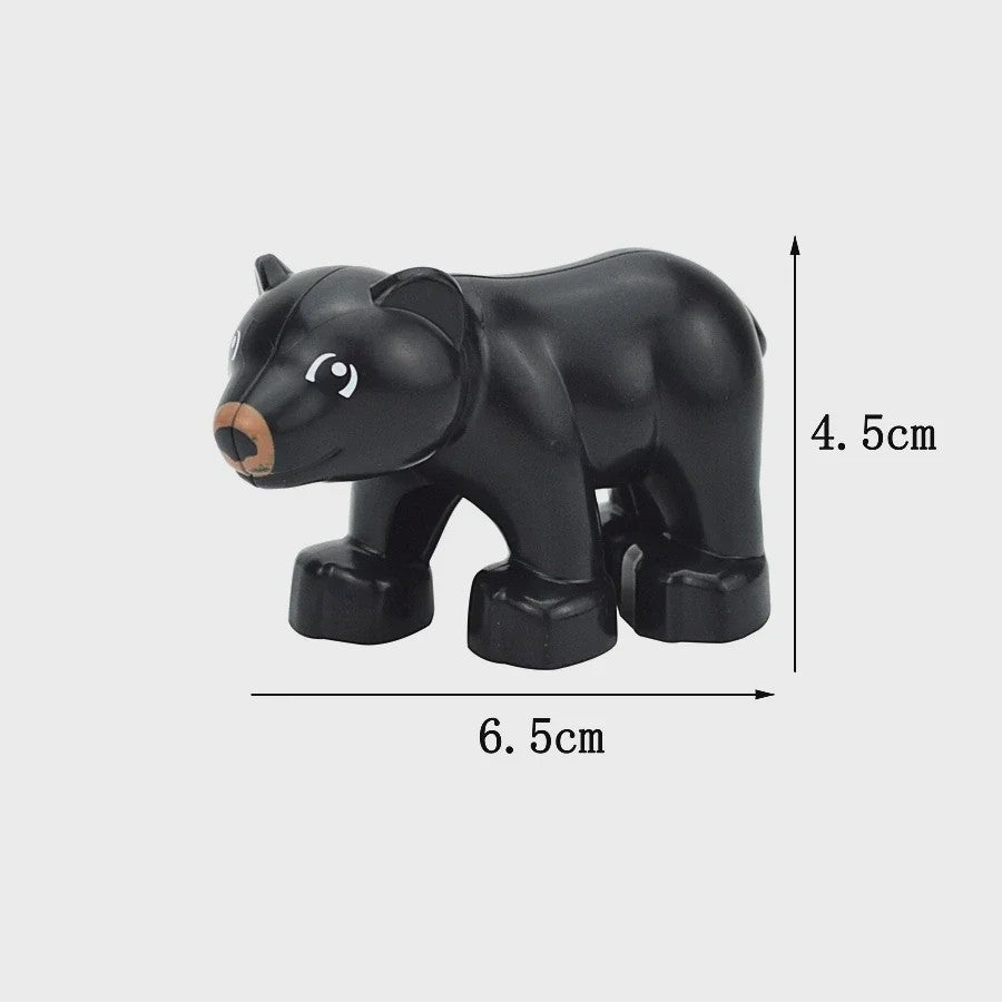 Grote Bouwstenen Dierenpark & Boerderij Figuren - Compatibel met Duplo