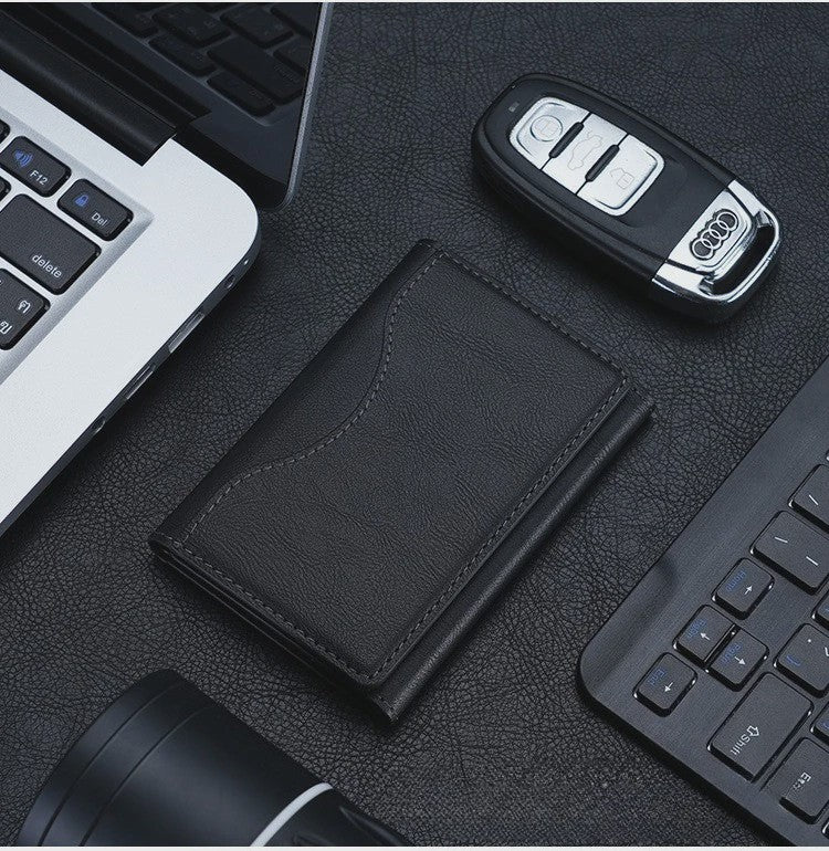 Magnetische Lederen Kaarthouder Wallet voor iPhone 16/15 Serie - Magsafe Compatibel