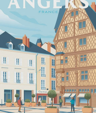 Nordic Canvas Poster: Kleurrijke Reisposters van Europese Steden - Parijs, Nice, Monaco