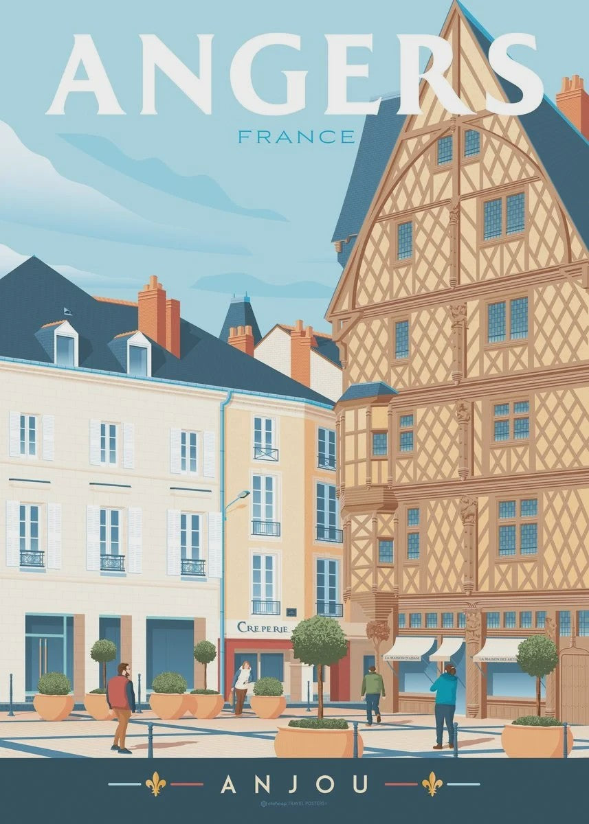 Nordic Canvas Poster: Kleurrijke Reisposters van Europese Steden - Parijs, Nice, Monaco