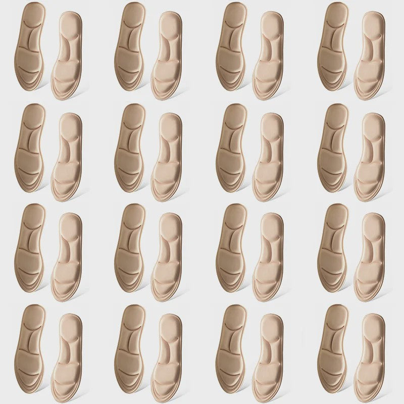 5D Massage Memory Foam Inlegzolen - Ademend, Dempende Steunzolen voor Sport & Dagelijks Gebruik