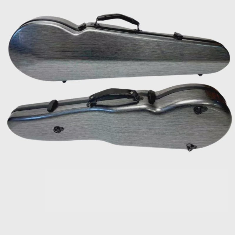 Multicolor Carbon Fiber Vioolkist 4/4 & 3/4 met Hygrometer - Lichtgewicht & Duurzaam