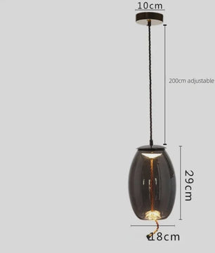 Moderne Glazen LED Hanglamp - Stijlvolle Verlichting voor Woonkamer, Keuken & Bar