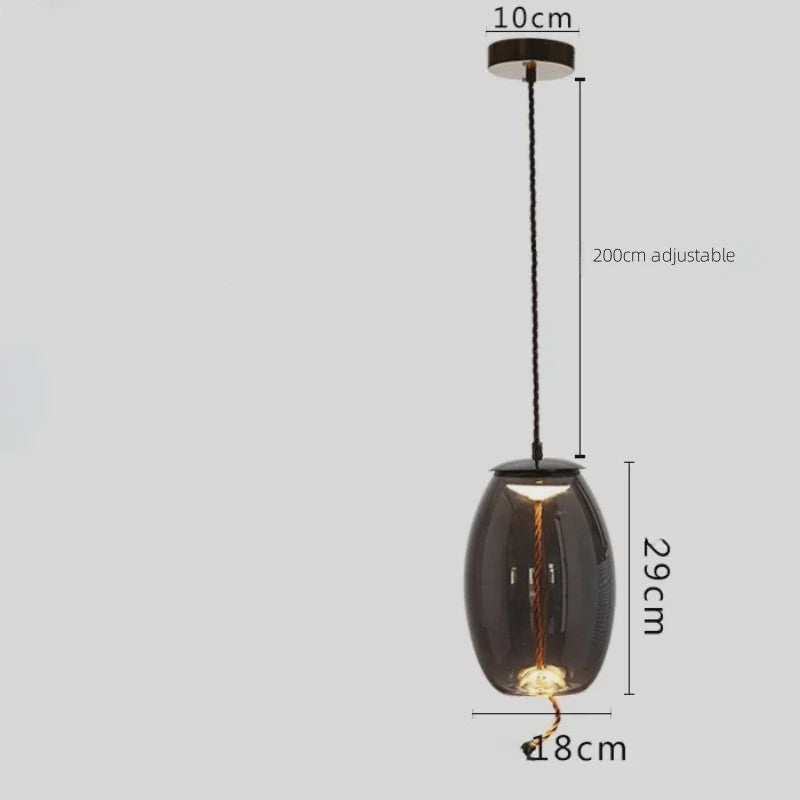 Moderne Glazen LED Hanglamp - Stijlvolle Verlichting voor Woonkamer, Keuken & Bar