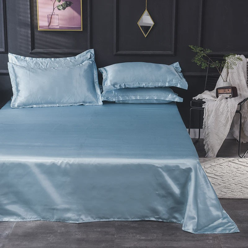 Luxe Satijnen Lakenset - Zacht, Comfortabel en Stijlvol voor Enkele en Tweepersoonsbedden