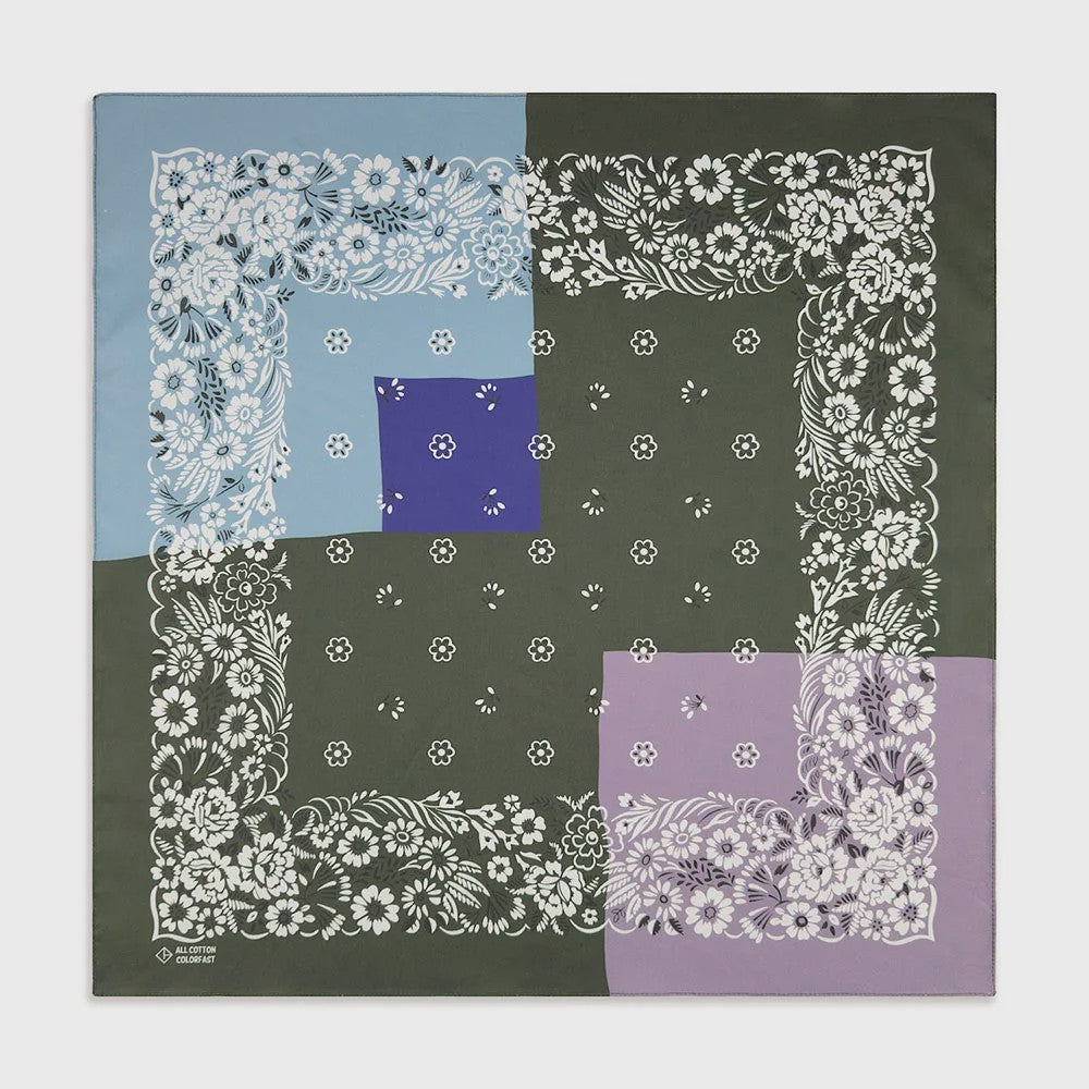 Unisex Katoenen Bandana met Dierenprint & Paisley Motief - Veelzijdig te Dragen