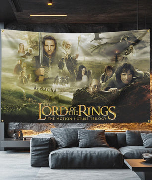 The Lord of the Rings Vlag 3x5 FT - Polyester Decoratie Banner voor Man Cave, Filmfan Cadeau