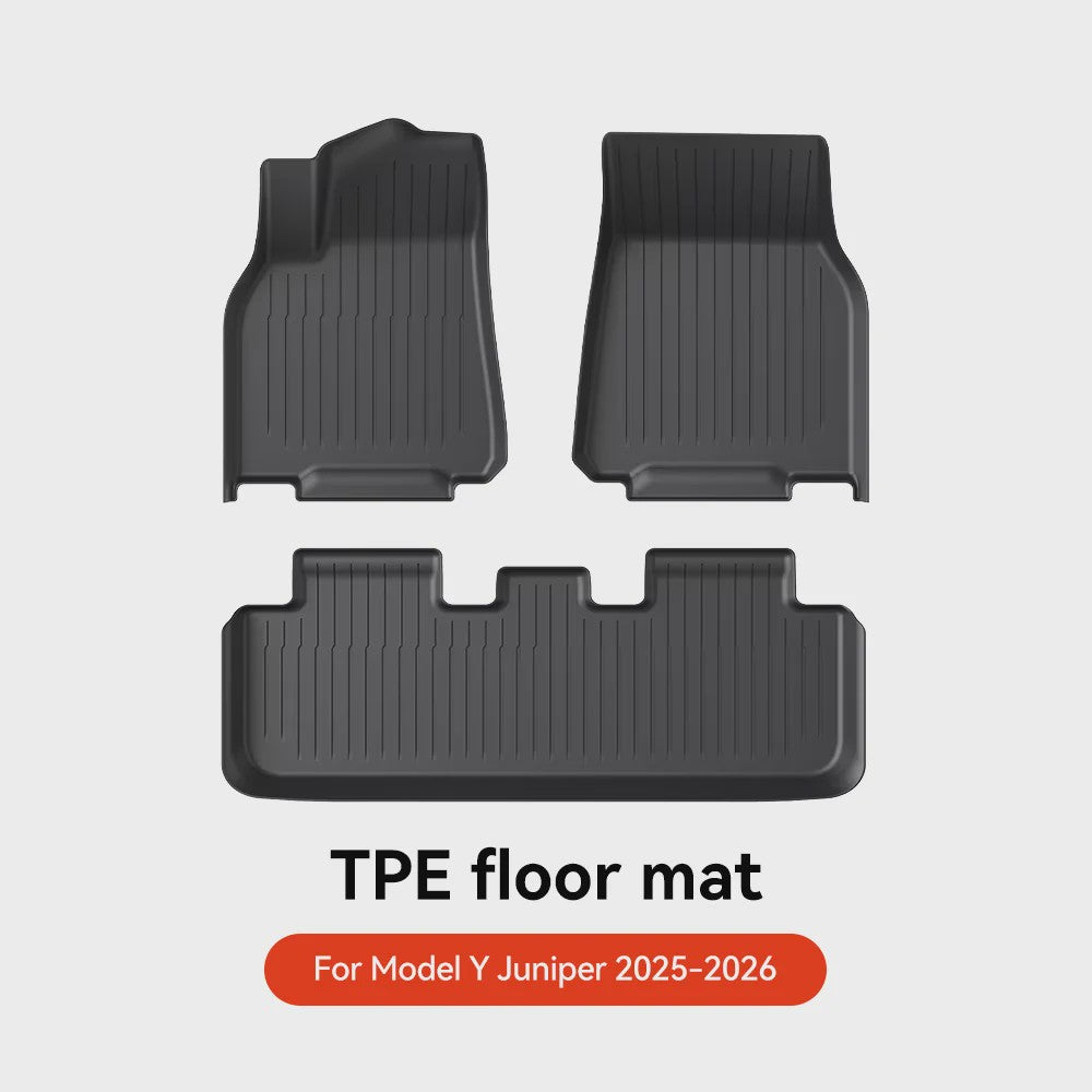YZ TPE Vloermatten en Kofferbakmat Set voor Tesla Model Y Juniper (2025-2026) - Waterdicht & Antislip