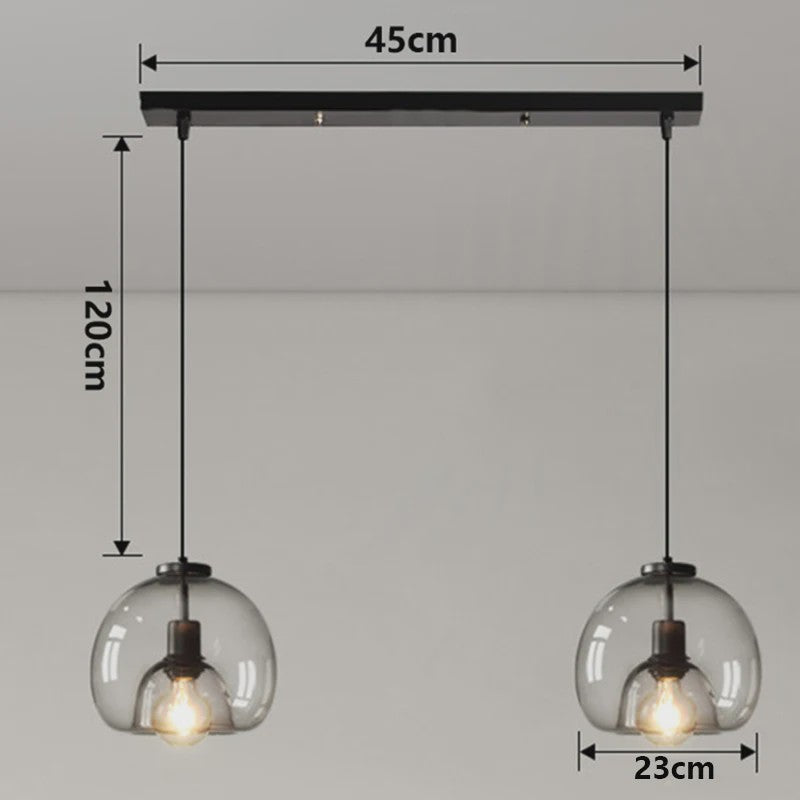 Moderne LED Hanglamp Glas - Design Plafondlamp voor Eetkamer & Woonkamer