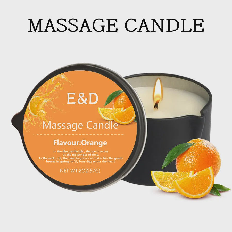Luxe Massage Olie Kaars - Aromatherapie voor Ontspanning & Huidverzorging