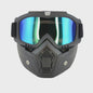 Motorcross Bril met Afneembaar Ademend Masker - Stof- en Impactbestendig