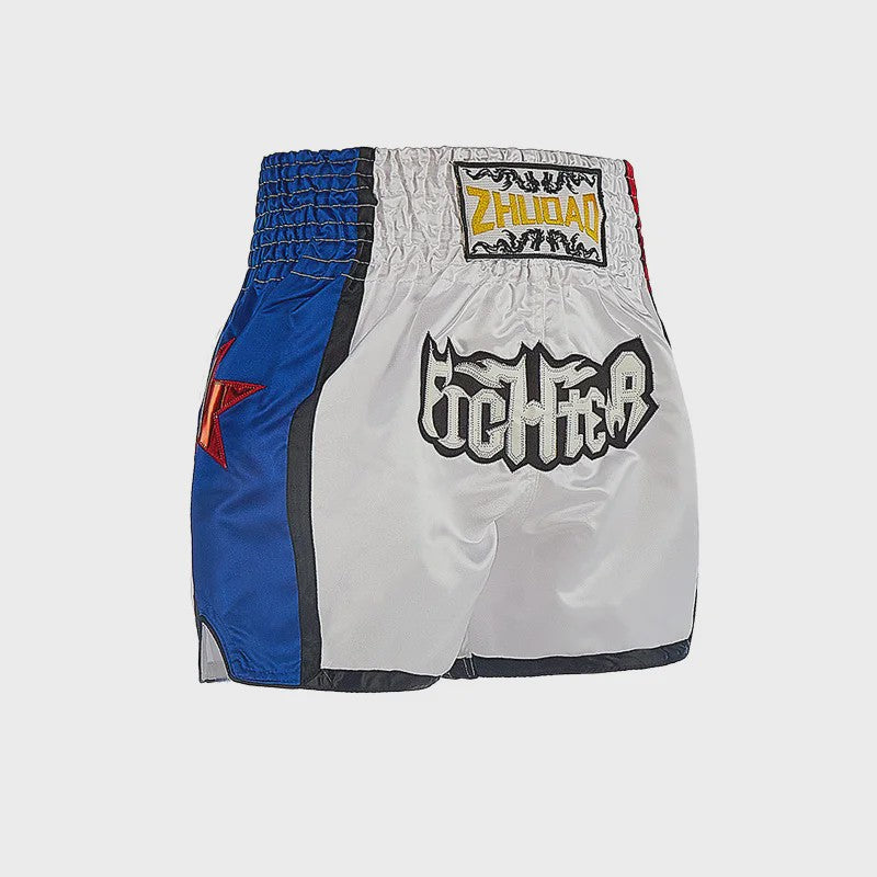 Muay Thai Bokshort Satin met Mesh Panel - Unisex & Kinderen