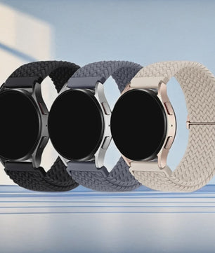 3x Elastische Nylon Bandjes voor Smartwatches (18/20/22mm) - Snelwissel & Comfortabel