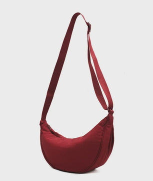 Stijlvolle Nylon Hobo Crossbody Tas voor Dames - Halve Maan Schoudertas, Ideaal voor Reizen en Dagelijks Gebruik