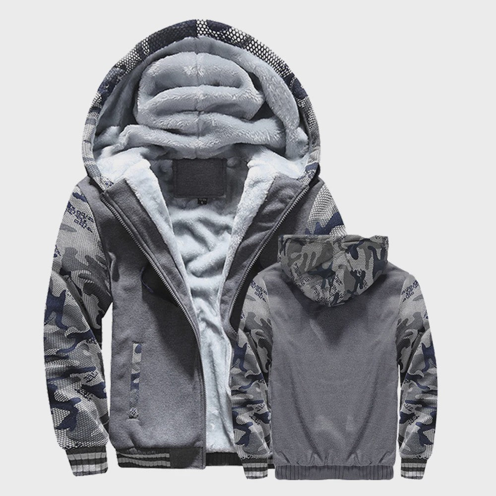Warme Heren Winterjas met Fleece Voering en Capuchon - Casual Sportief Buitenjack