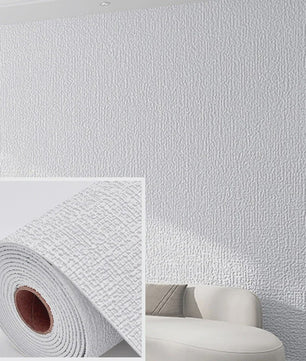 Zelfklevende 3D Wandsticker met Linnenstructuur - Waterdicht & Decoratief