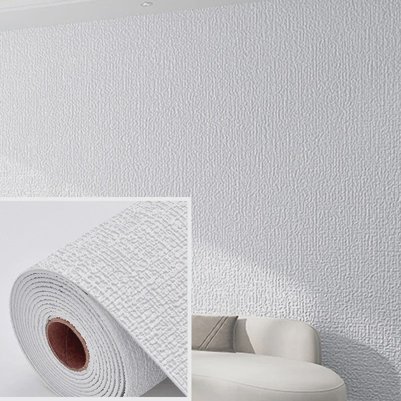 Zelfklevende 3D Wandsticker met Linnenstructuur - Waterdicht & Decoratief