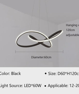 Moderne LED Hanglamp - Stijlvolle Verlichting voor Woonkamer, Eetkamer & Slaapkamer