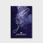 Formule 1 Circuit Poster Canvas - F1 Race Track Kunst Print voor Woonkamer Decoratie