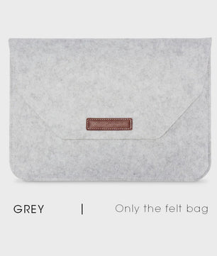 Luxe Vilt Laptop Sleeve - Beschermhoes voor MacBook & Notebooks (11-15.6 inch) - Inclusief Muismat