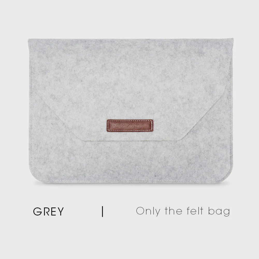 Luxe Vilt Laptop Sleeve - Beschermhoes voor MacBook & Notebooks (11-15.6 inch) - Inclusief Muismat