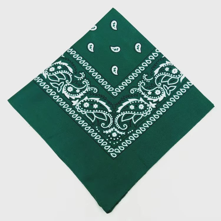Modieuze Katoenen Bandana Sjaal 54x54cm - Paisley Print voor Dames & Heren