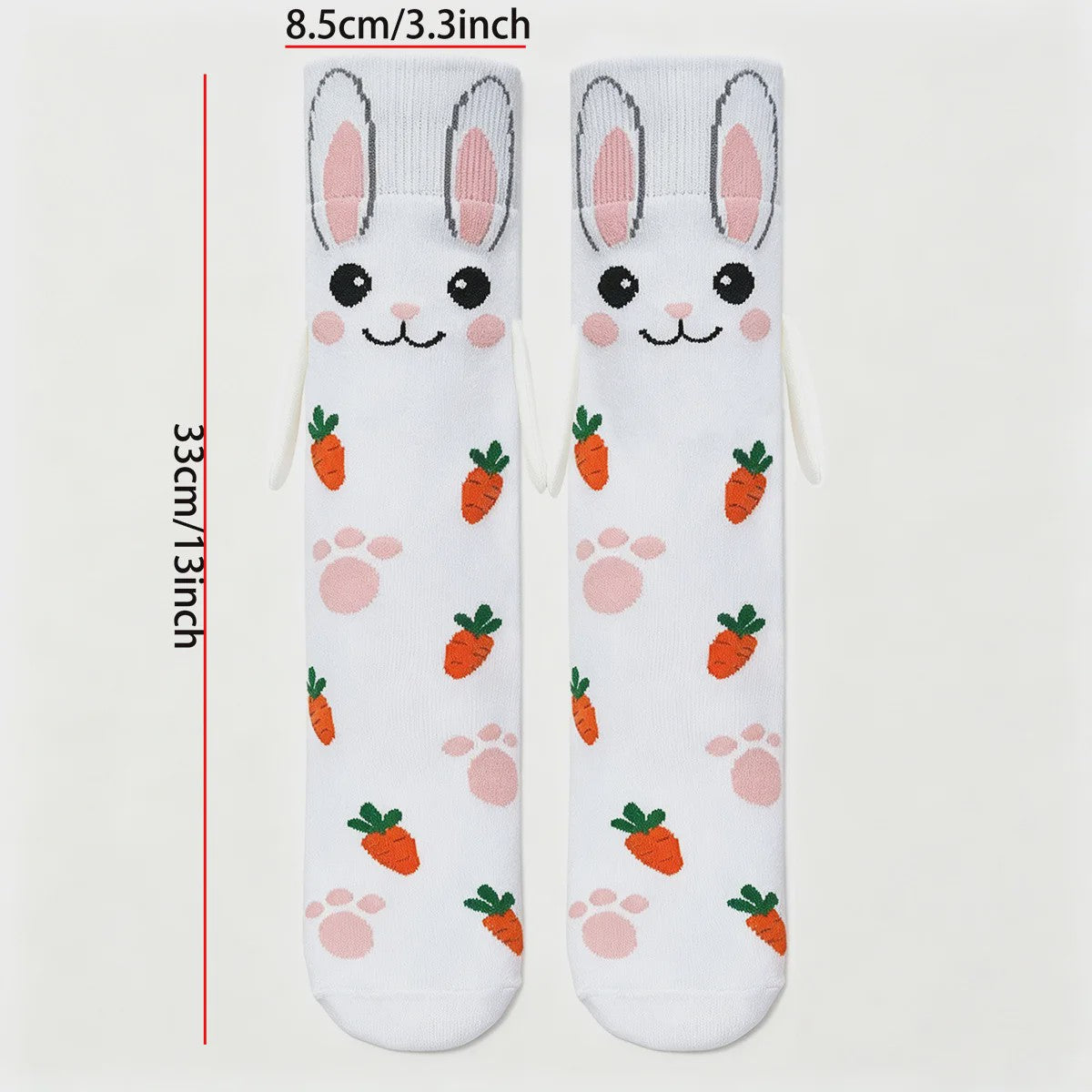 Schattige 3D Kinder Sokken met Dierenprints - Konijn, Koe, Kikker, Hond & Meer!
