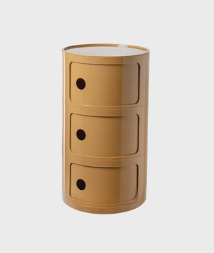 Moderne Ronde Nachtkastje - Minimalistisch Plastic Bijzetkastje