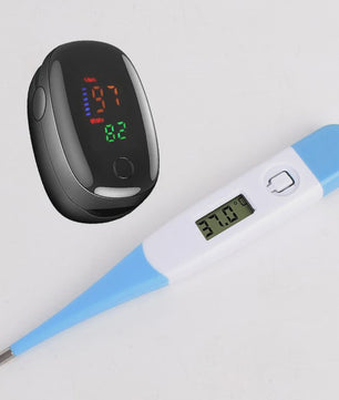 Digitale Medische Thermometer & Vinger Pulse Oximeter - Betrouwbare Lichaamstemperatuur & Zuurstofmeting