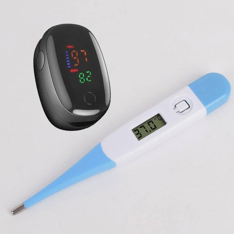 Digitale Medische Thermometer & Vinger Pulse Oximeter - Betrouwbare Lichaamstemperatuur & Zuurstofmeting
