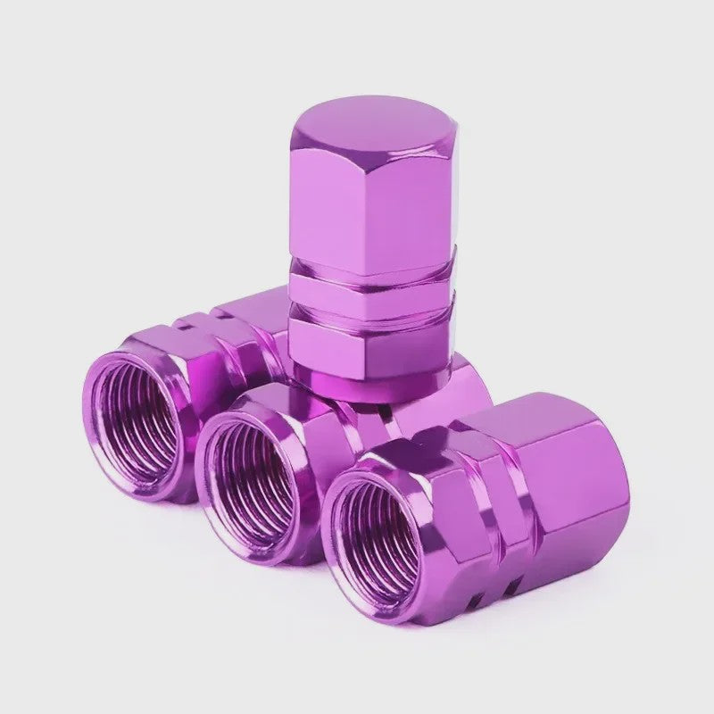 Set Aluminium Ventieldopjes - Universeel voor Auto, Motor, Fiets - Stof- en Waterdicht